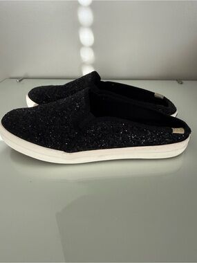 Kate Spade X Keds Black Glitter Slip-On Women’s Sneakers